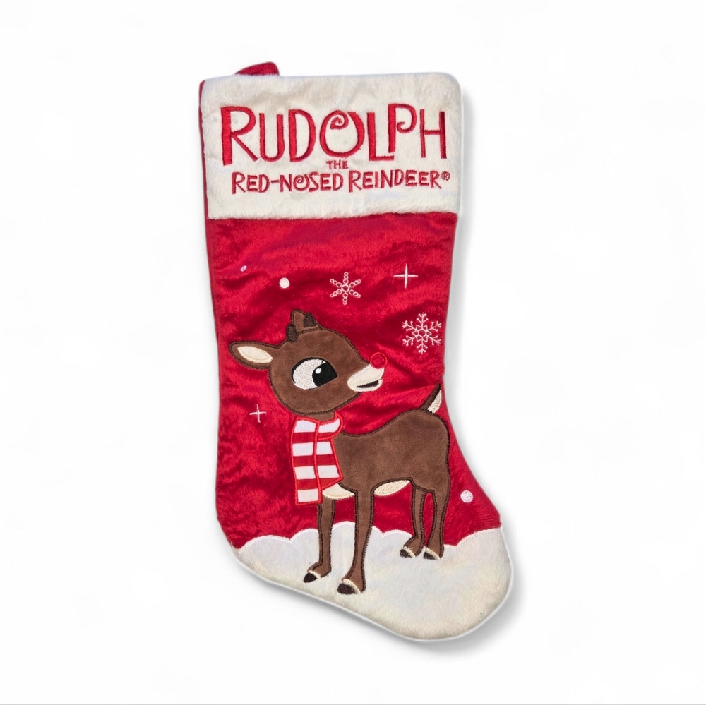 Dan Dee Rudolph The Red Nosed Reindeer Christmas Stocking Embroidery‎